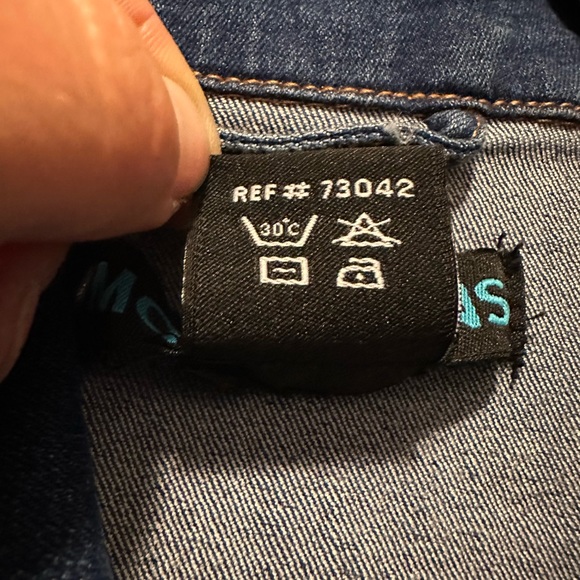 Woman’s “Moto Jeans” Blue Jean Vest - Size US S - Picture 3 of 4